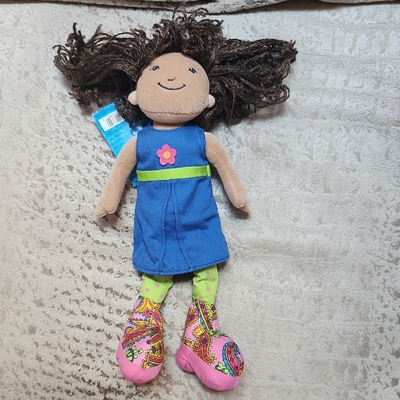 Colorful Groovy Girls Plush Doll with Blue Dress - Picture 8 of 9